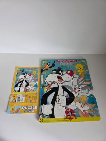 🧩 Puzzle 35 pièces Complet Looney Tunes Titi et Grosminet, Bugs Bunny & Co - Warner Bros