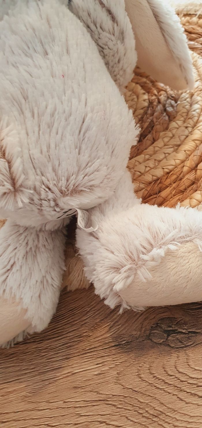 Doudou Lapin Gris Bébé - photo numéro 6