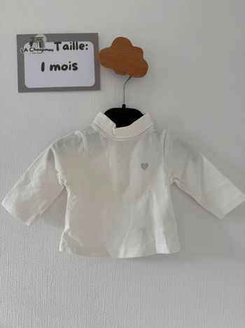 Col roulé - taille 1 mois 🌼