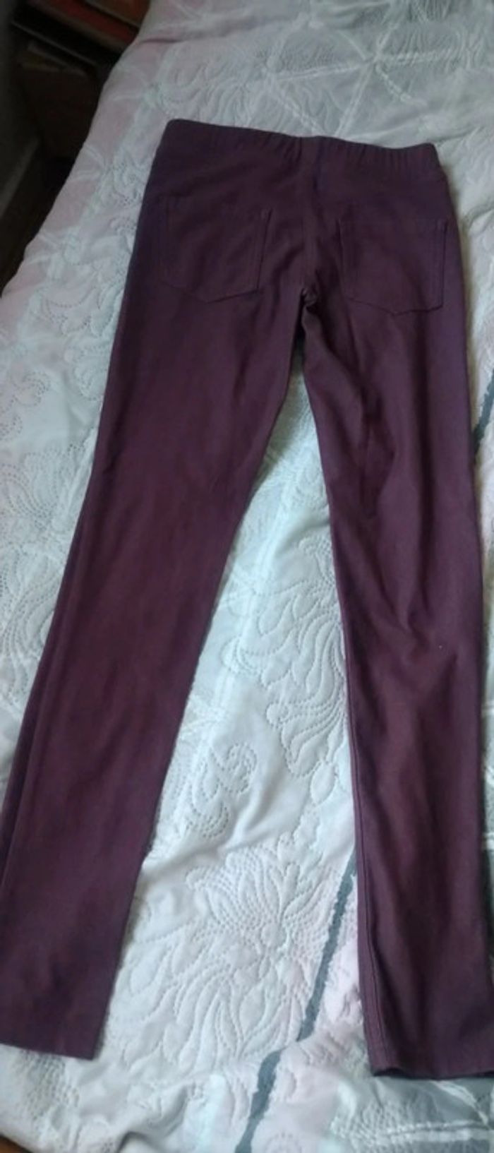 Jegging slim mauve fille 12 ans kiabi - photo numéro 5