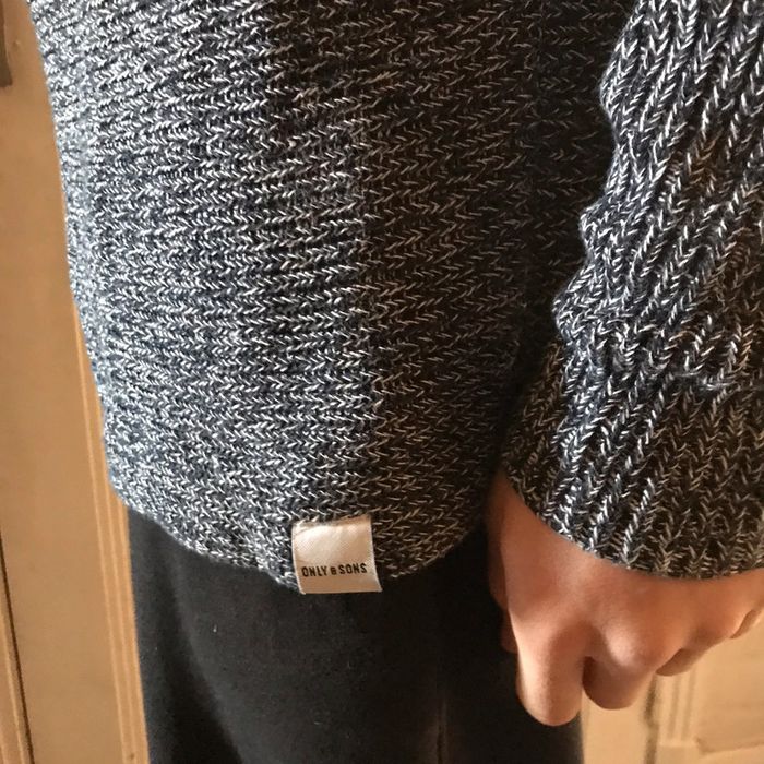 Pull gris chiné marque Only & Sons taille M - photo numéro 5