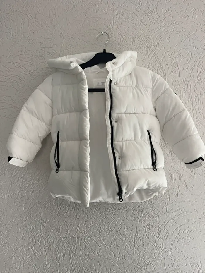 Doudoune blanche Mango 3-4 ans