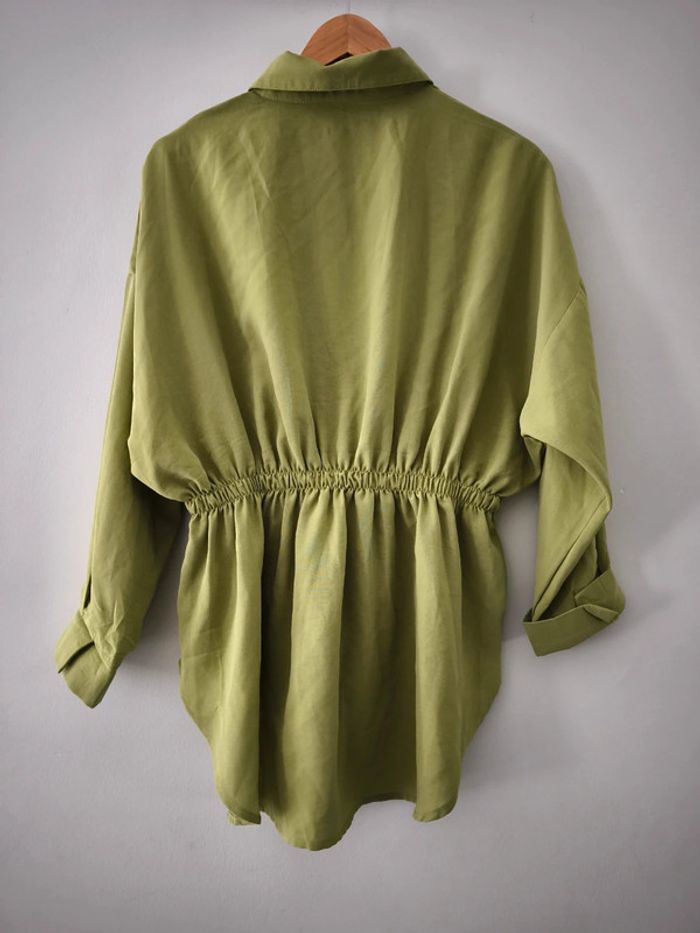 Blouse chemise taille S-M kooiook verte - photo numéro 2