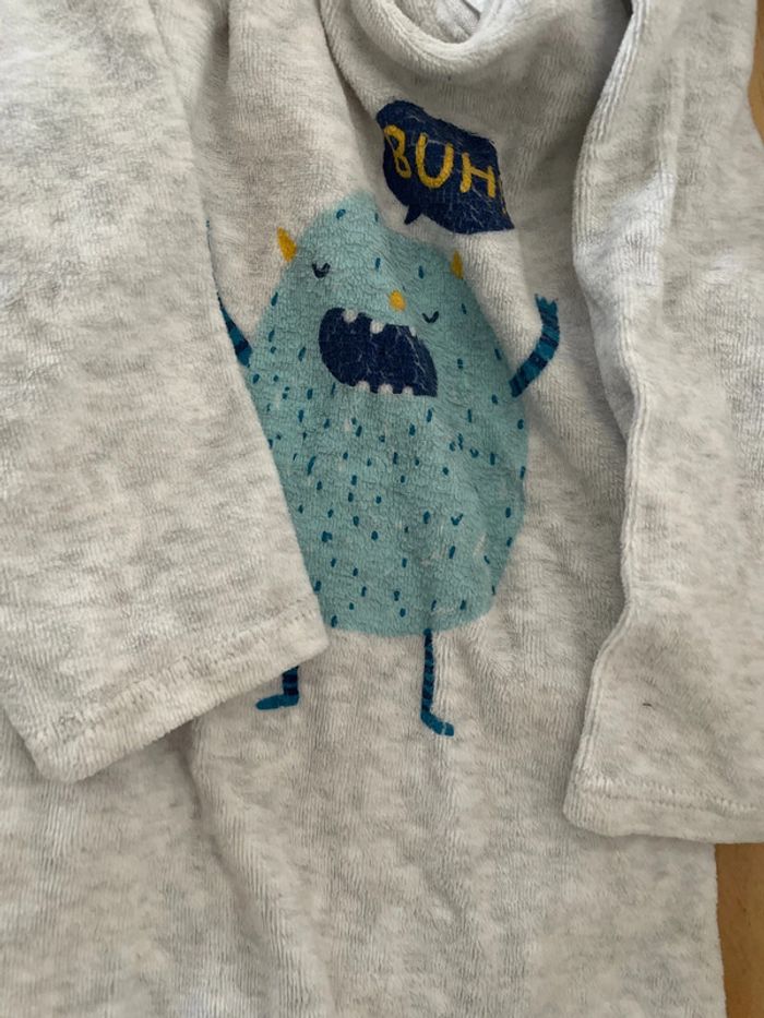 Lot 2 pyjamas velours 9 mois - photo numéro 3
