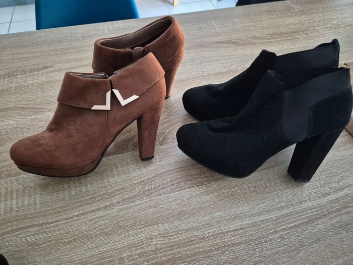 2 paires de chaussures femme taille 39