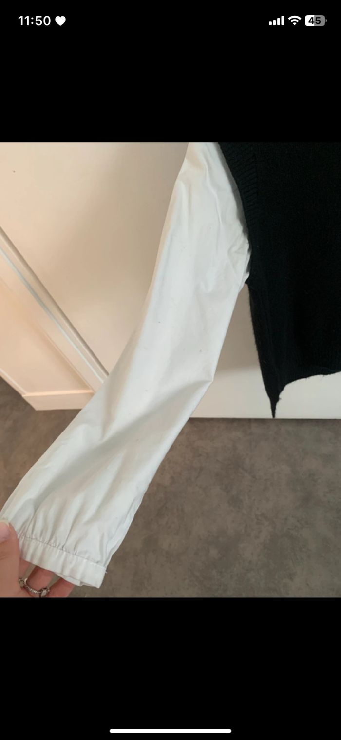 Pull col roulé avec manche chemise - photo numéro 2