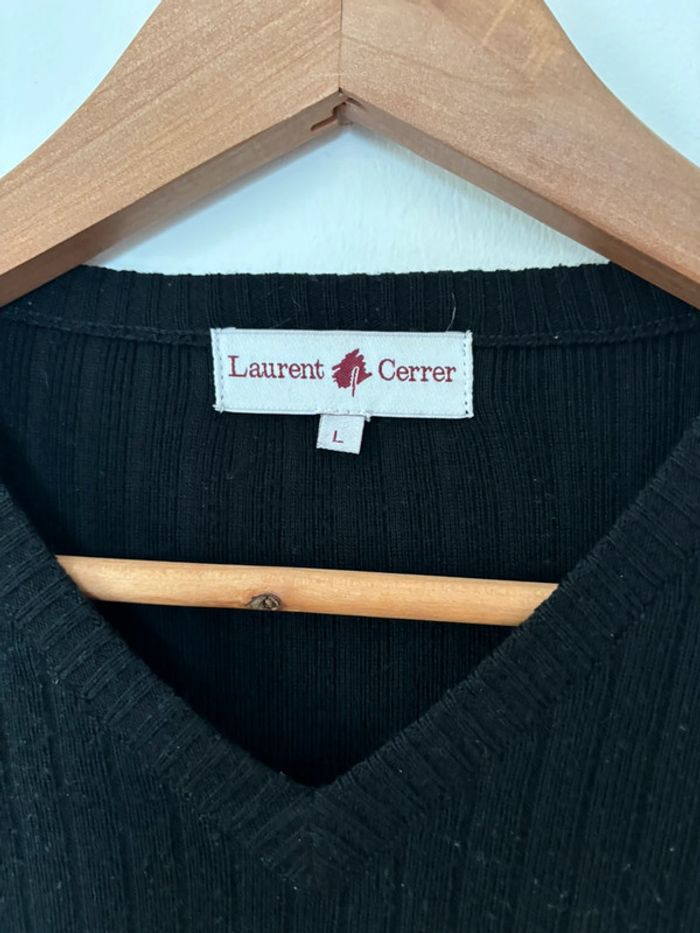 Pull col V taille L Laurent Cerrer - photo numéro 2
