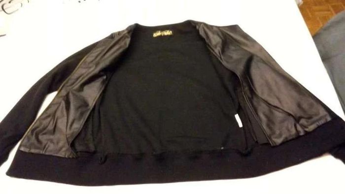 Veste noire  avec  cuir epaule T36 - photo numéro 3