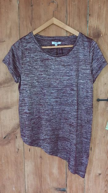 T-shirt manches courtes asymétrique