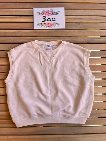 Pull sweat sans manches 3 ans