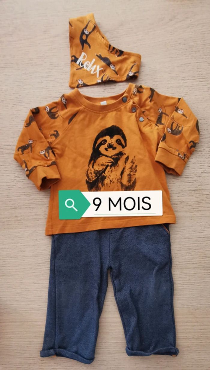 Ensemble 3 pièces garçon 9 mois