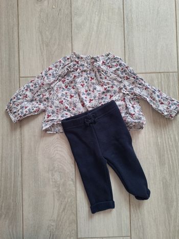 Ensemble fille 3 mois haut + legging