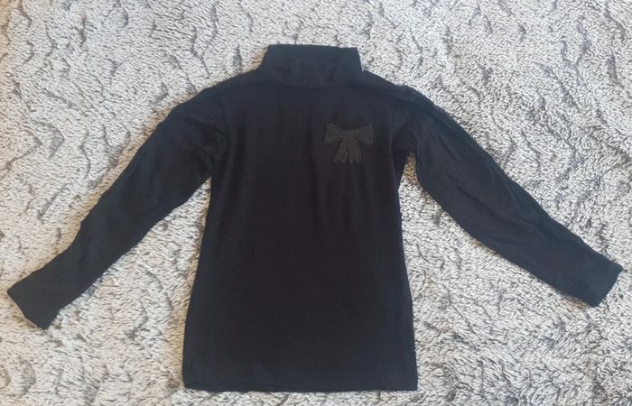 Tee-shirt col roulé noir Orchestra - 6 ans