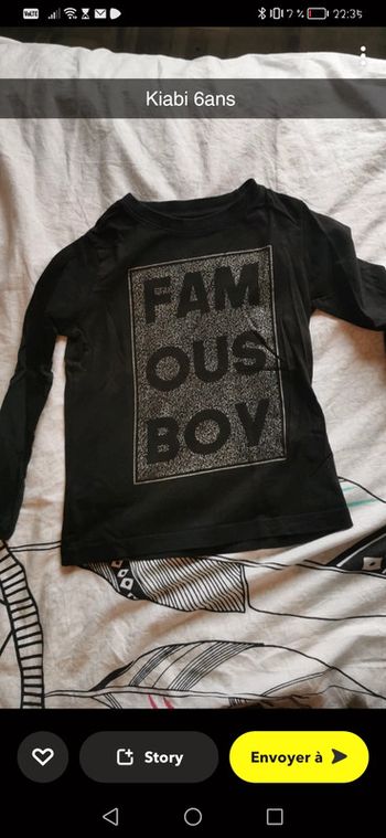 T-shirt manche longue sweet pull famous boy