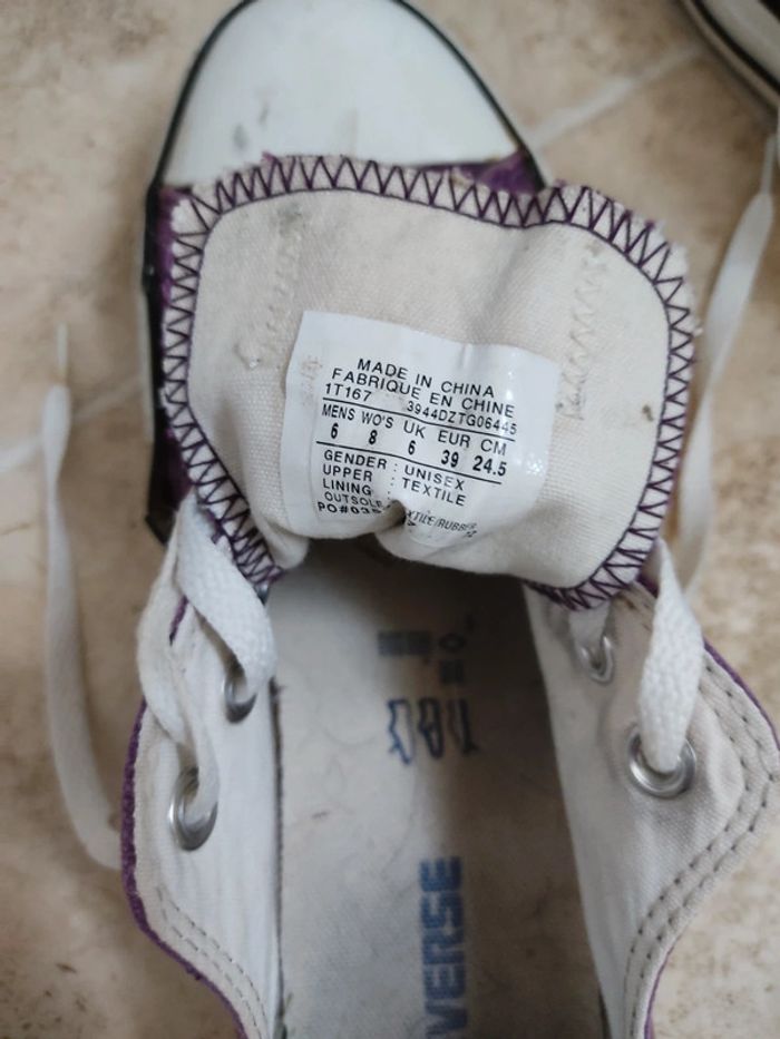 Converses violet - photo numéro 6