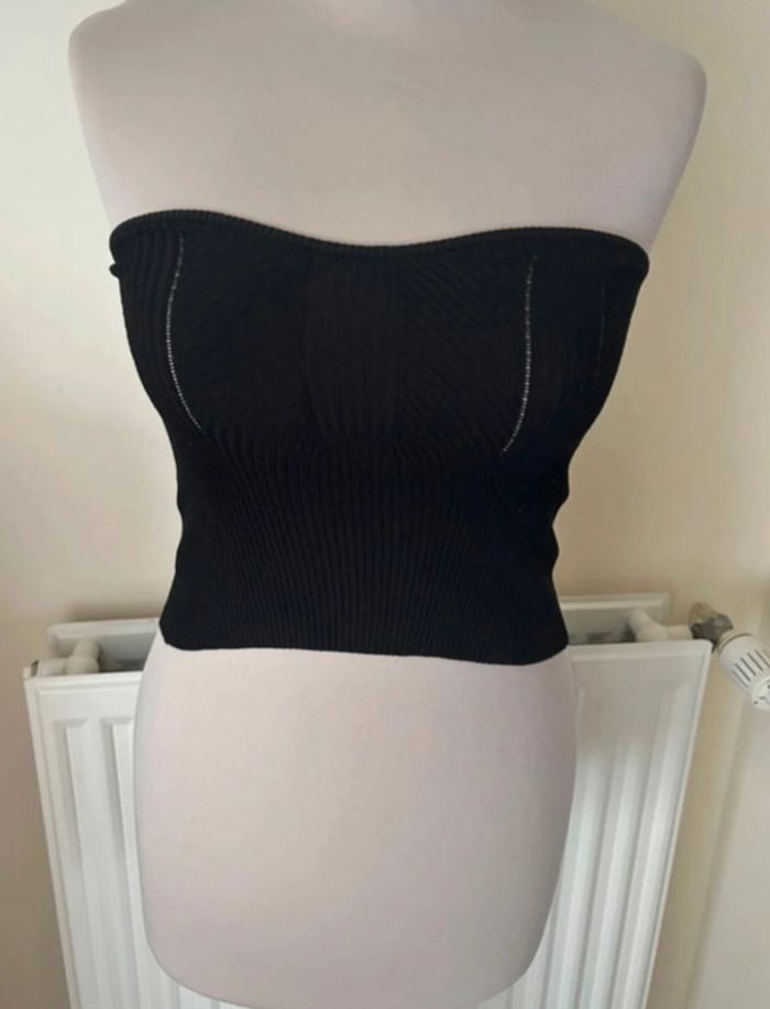 Top bustier, noir, Miss selfridge