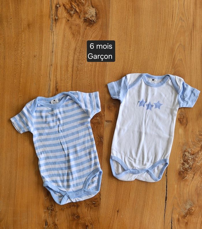 Lot de bodies manches courtes bébé garçon