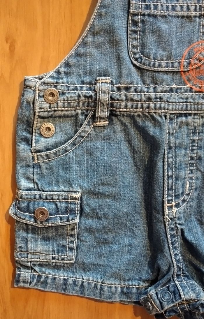 Salopette short en jeans 1 mois garçon Cocoon - photo numéro 3