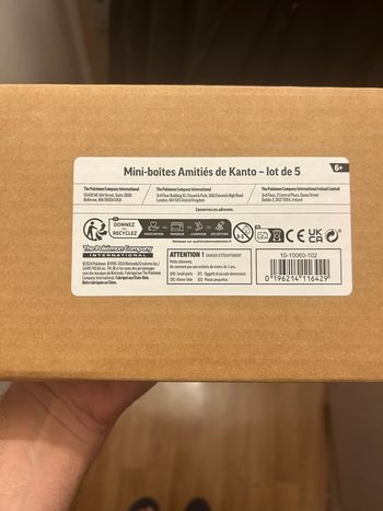 Pokémon mini tins Ami de kanto scellé