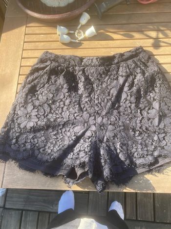 Short dentelle noir T36