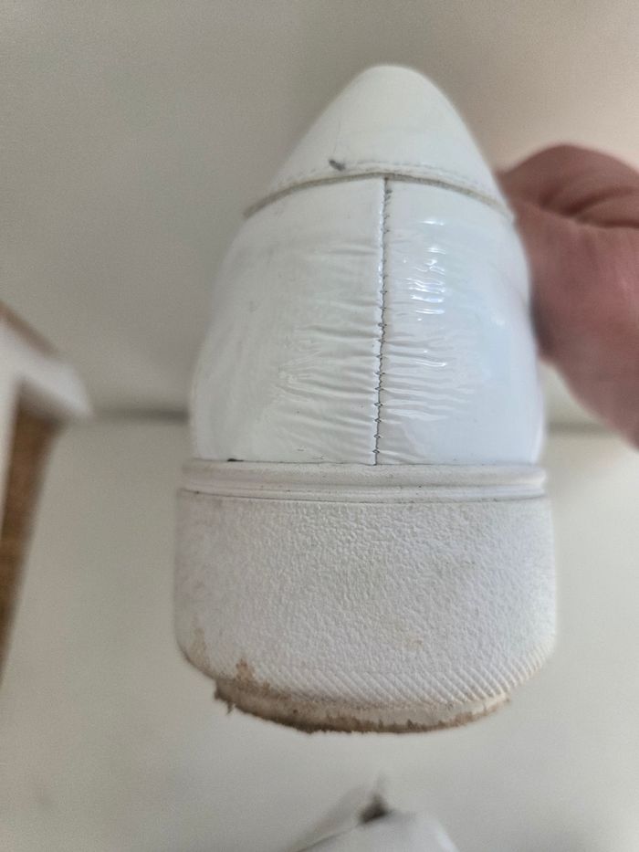 Baskets en cuir blanc Manet P 40.5 - photo numéro 5