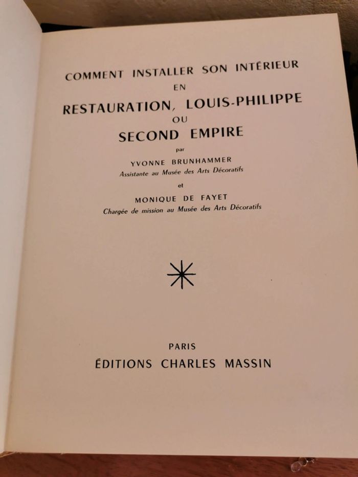 Comment installer son intérieur en restauration ou Louis-Philippe ou Second Empire - photo numéro 4