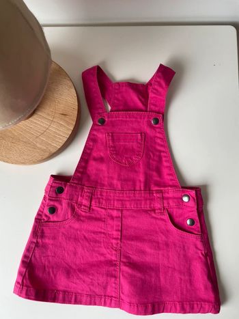 Salopette rose fille