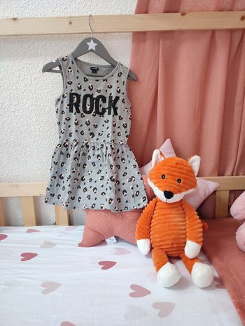 Robe/Tunique Rock - Léopard - 3 ans - Très bon état - Kiabi