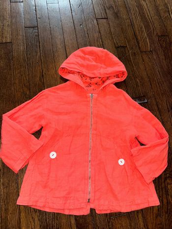 manteau leger Zara corail 4 ans