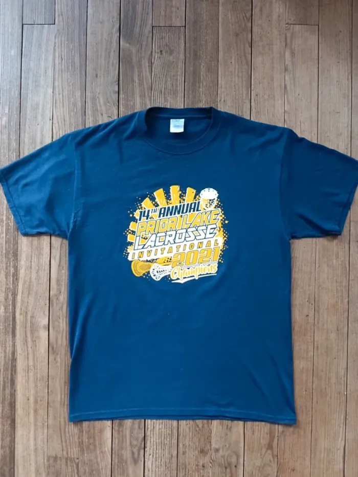 T-shirt university usa prior lake lacrosse champions 2021 Taille L