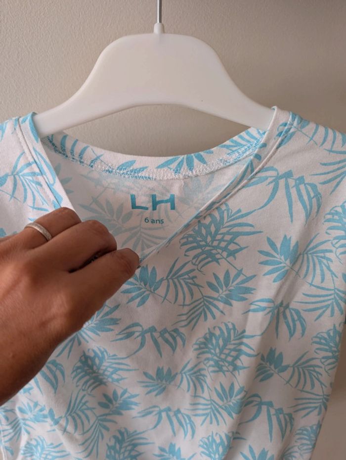 T shirt top court avec noeud 6 ans - photo numéro 2
