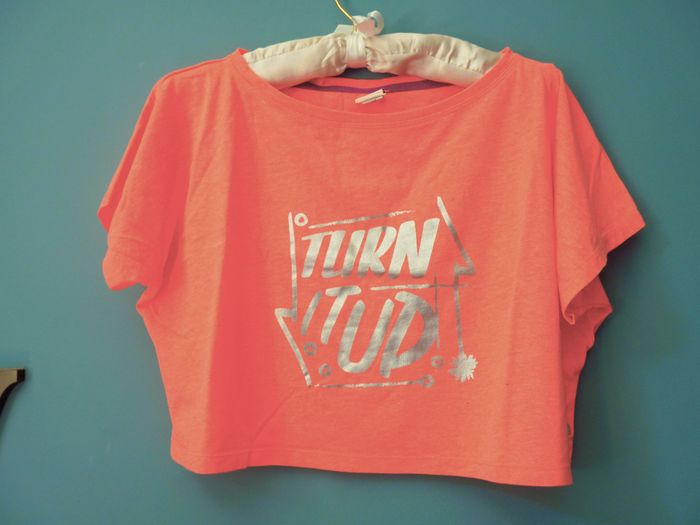 Lot T-shirts femme decathlon S 36 sport orange blanc noir TBE - photo numéro 2