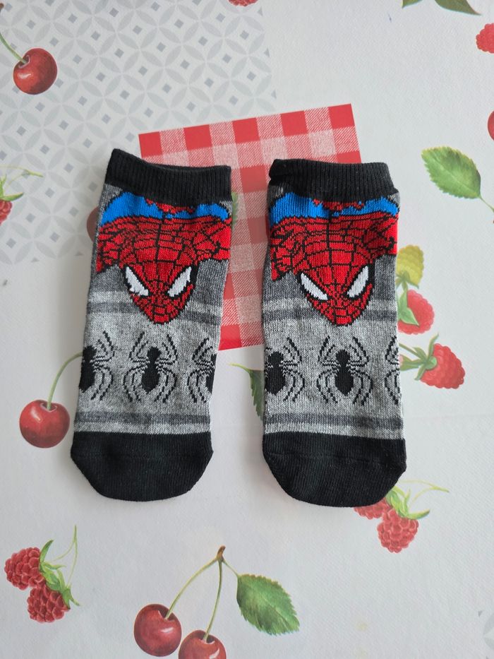 SOCQUETTE  GARÇON 👦 SPIDER-MAN MARVEL NEUF 27/30
