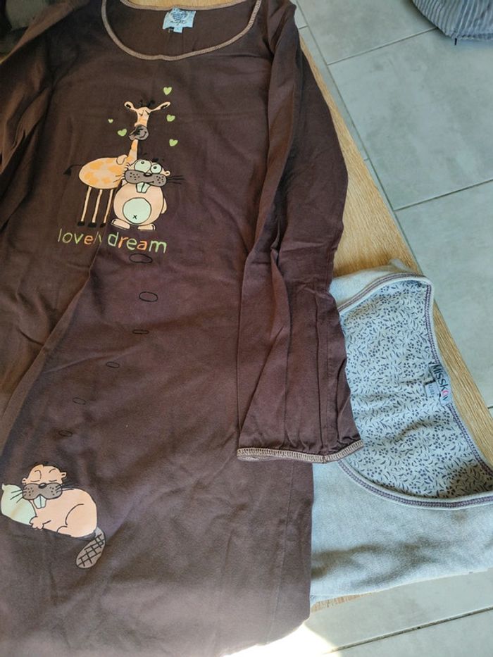 3 long tee shirts de nuit - photo numéro 10