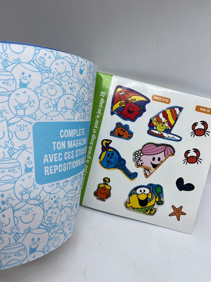 Livre d’activité  Magazine Le journal des Monsieur Madame Les vacances de Madame Catastrophe Neuf avec stickers - photo numéro 4