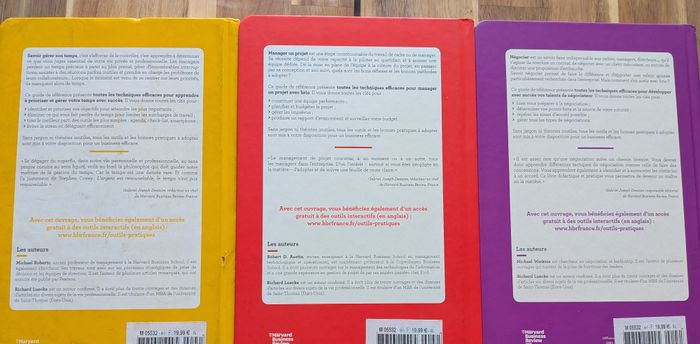 3 livres manager/négocier/gerer son temps business - photo numéro 3