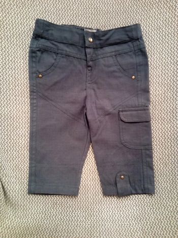 Pantalon bleu marine T.12 mois - Pommette