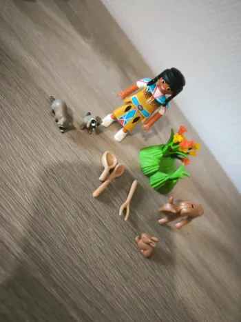 Playmobil pâques Indienne avec animaux 5278