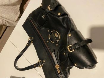 Sac Versace noir en cuir