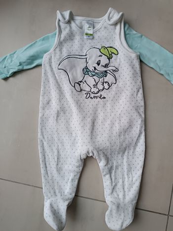 Pyjama+bodie manches longues Winnie l'ourson