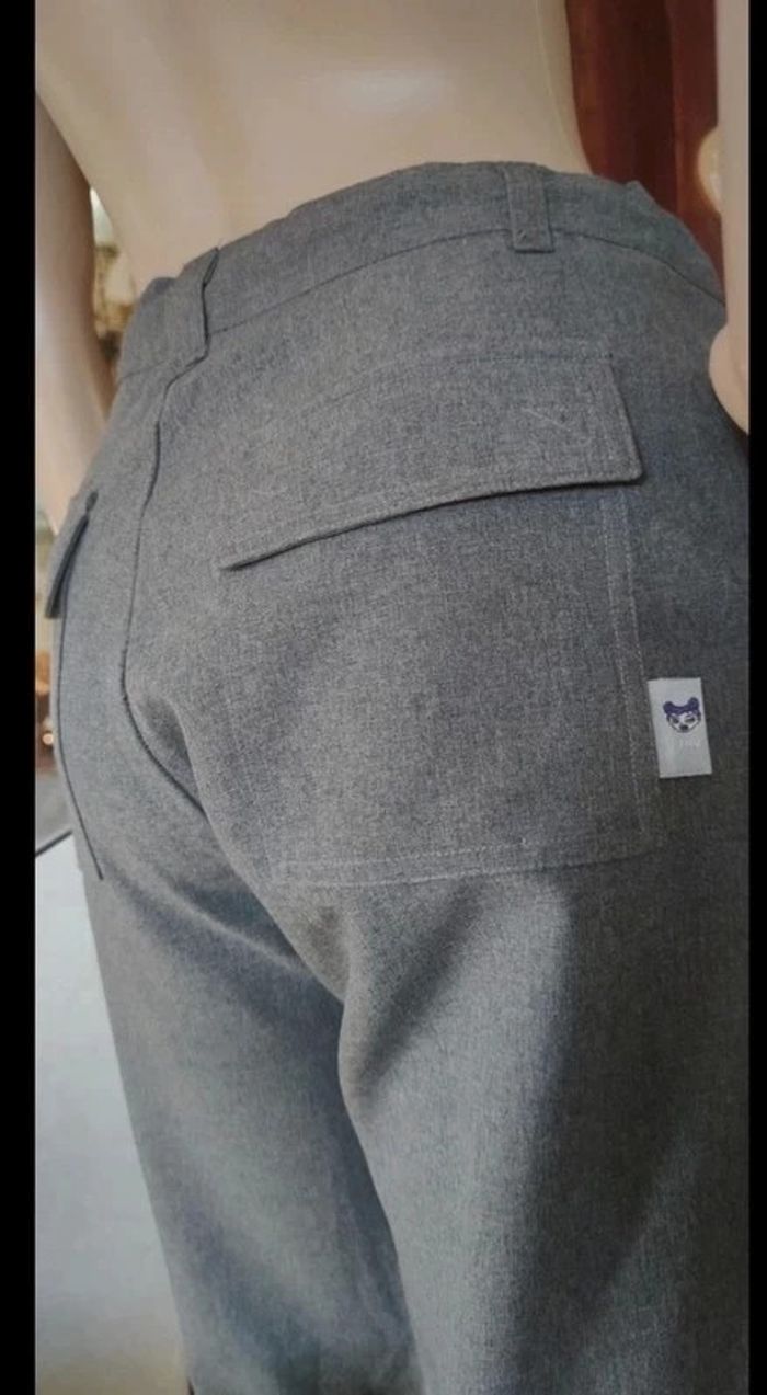 Blazer épaulettes, simple 3 boutons gris chiné - photo numéro 13