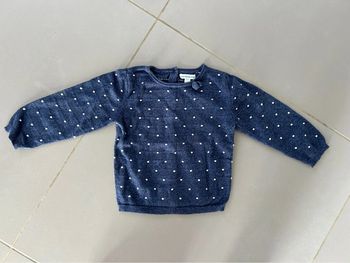 Pull à pois 2 ans, Vertbaudet