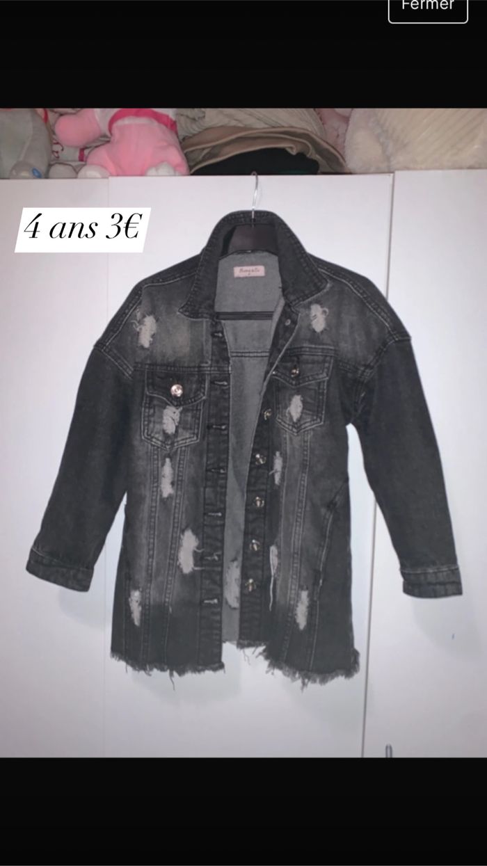 Veste en jeans fille