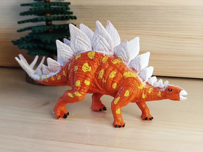 Figurine dinosaure orange Animal préhistorique - photo numéro 4