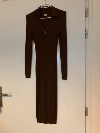 Robe longue côtelé