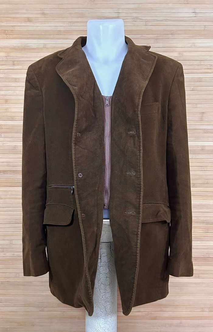 Blazer marron fonce vintage - photo numéro 4