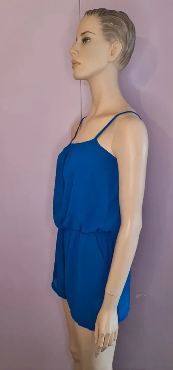 Combishort femme bleu - photo numéro 2
