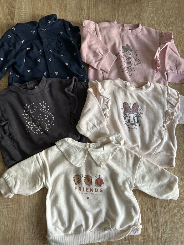 Lot pull Disney et 1 veste obaibi