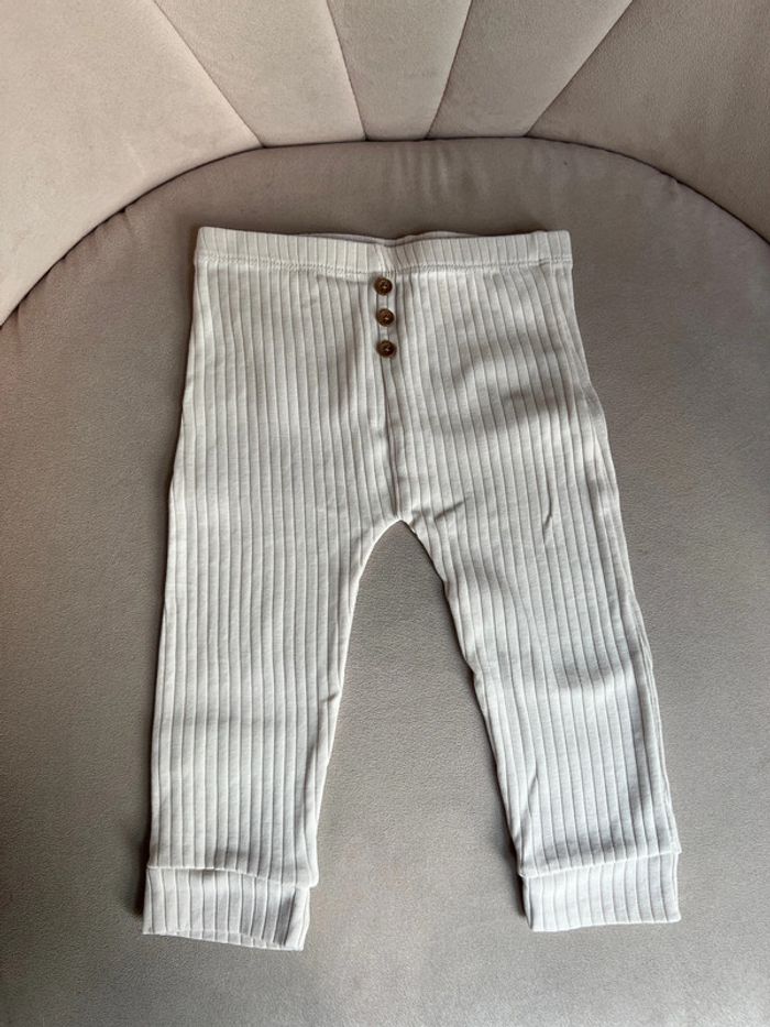 Ensemble gilet et deux leggings côtelés mixte 18 mois - Bout'Chou - photo numéro 6