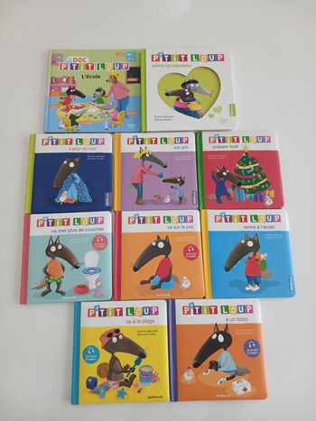 Lot 10 Livres P'tit Loup - Très Bon État